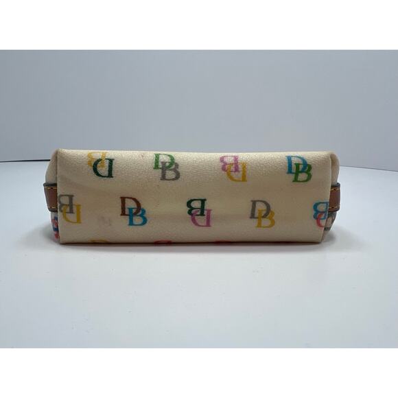 Dooney & Bourke Itsy Bitsy Ivory Multi-Color SIG Coated Canvas Zip MIni Handbag - Picture 2 of 14